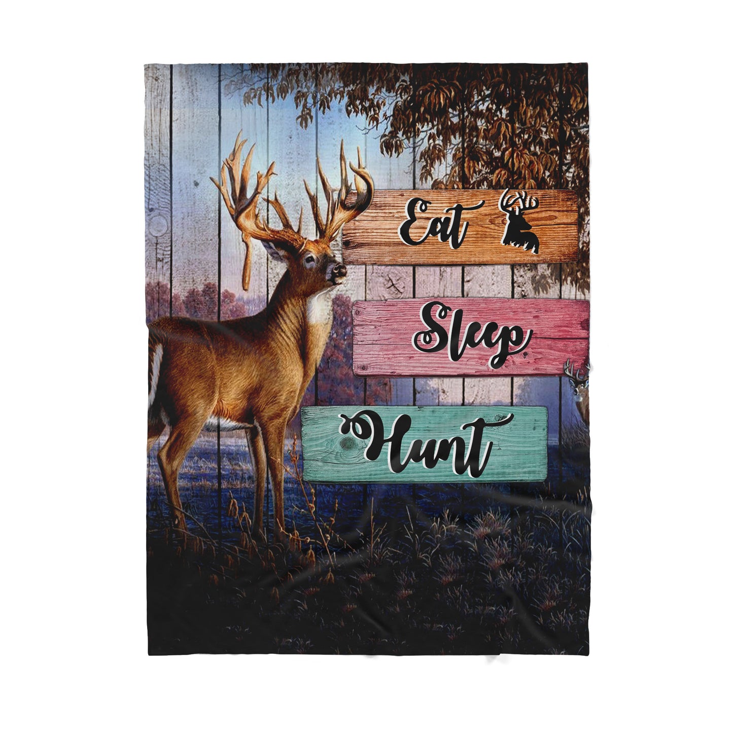 Deer Hunting Sherpa Blanket TT