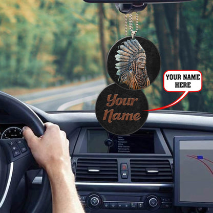 Customize Name Native American Unique Design Car Hanging Ornament AM20042104