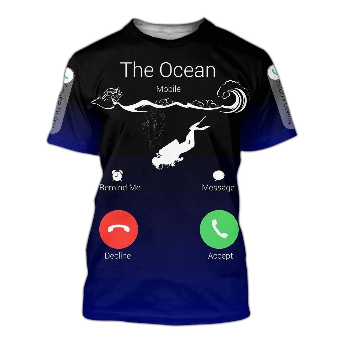 SCUBA DIVING THE OCEAN IS CALLING 3D ALL OVER PRINTED SHIRTS MP833 - Amaze Style™-Apparel