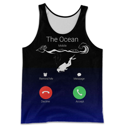 SCUBA DIVING THE OCEAN IS CALLING 3D ALL OVER PRINTED SHIRTS MP833 - Amaze Style™-Apparel