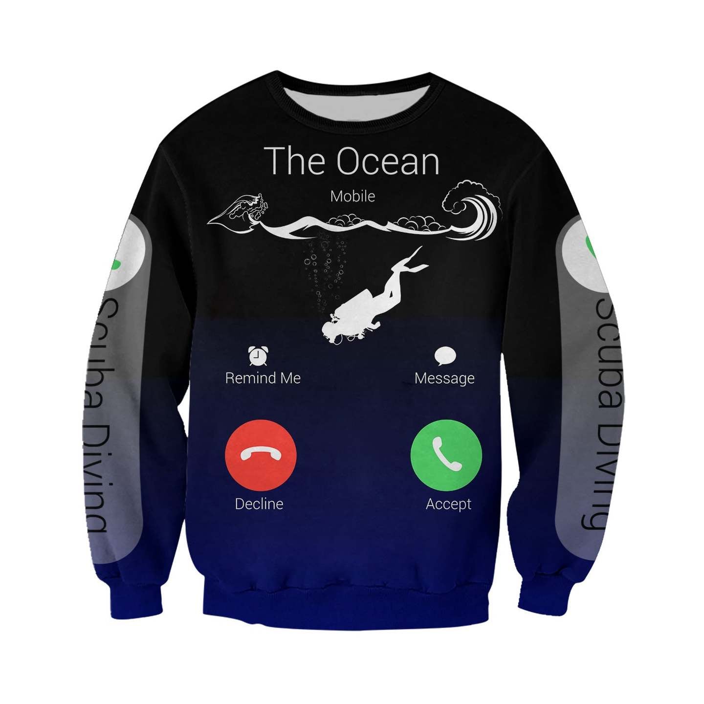 SCUBA DIVING THE OCEAN IS CALLING 3D ALL OVER PRINTED SHIRTS MP833 - Amaze Style™-Apparel