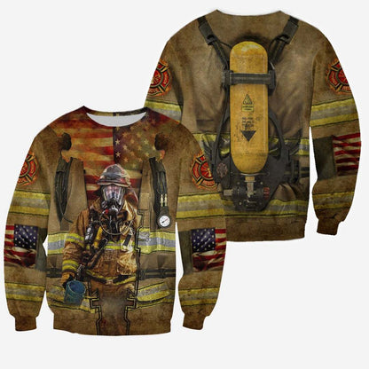 FIREFIGHTER 3D ALL OVER PRINTED HOODIE MP845 - Amaze Style™-Apparel