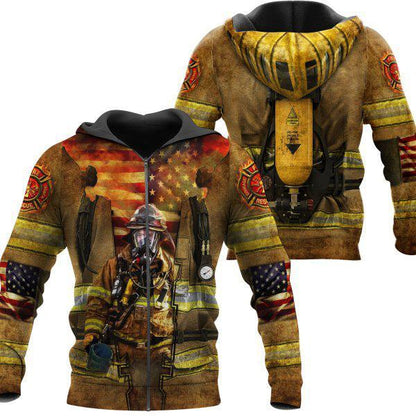 FIREFIGHTER 3D ALL OVER PRINTED HOODIE MP845 - Amaze Style™-Apparel