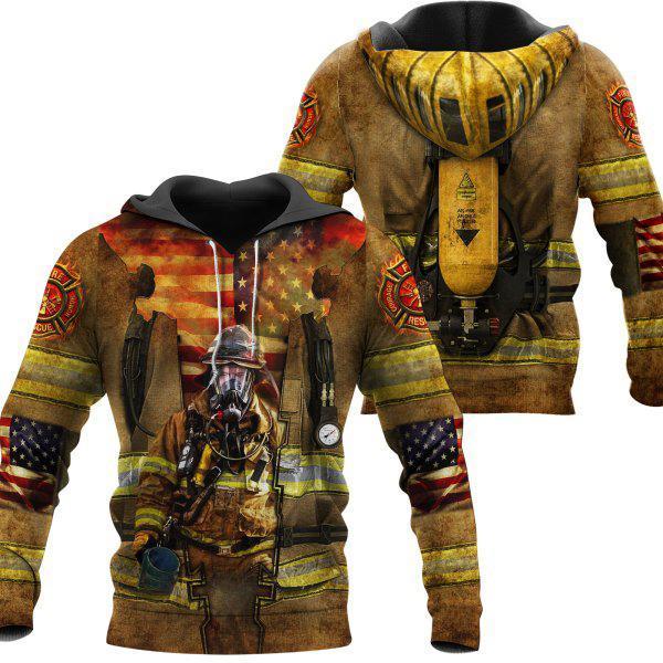 FIREFIGHTER 3D ALL OVER PRINTED HOODIE MP845 - Amaze Style™-Apparel