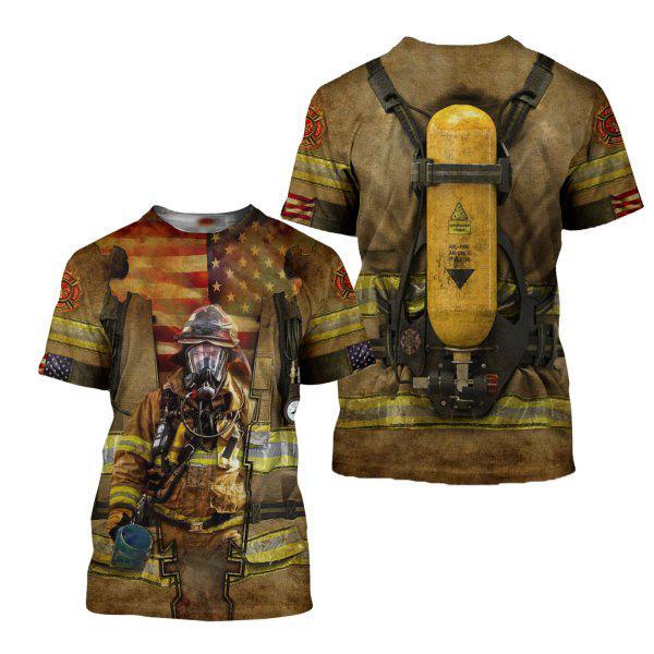 FIREFIGHTER 3D ALL OVER PRINTED HOODIE MP845 - Amaze Style™-Apparel