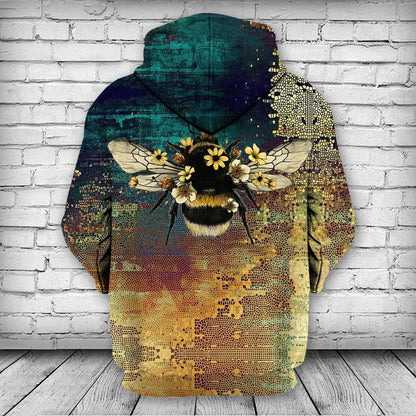 Bee 3D All Over Print Hoodie MP849 - Amaze Style™-Apparel