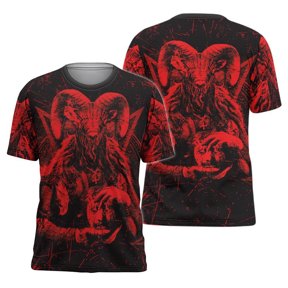 Satanic Rock 3D All Over Printed Shirt Hoodie MP857 - Amaze Style™-Apparel