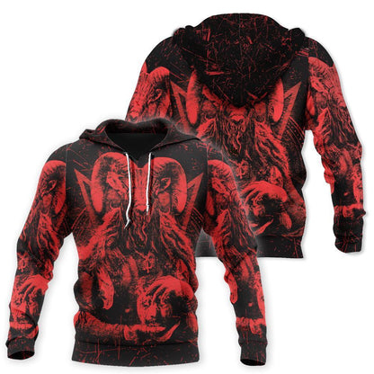 Satanic Rock 3D All Over Printed Shirt Hoodie MP857 - Amaze Style™-Apparel