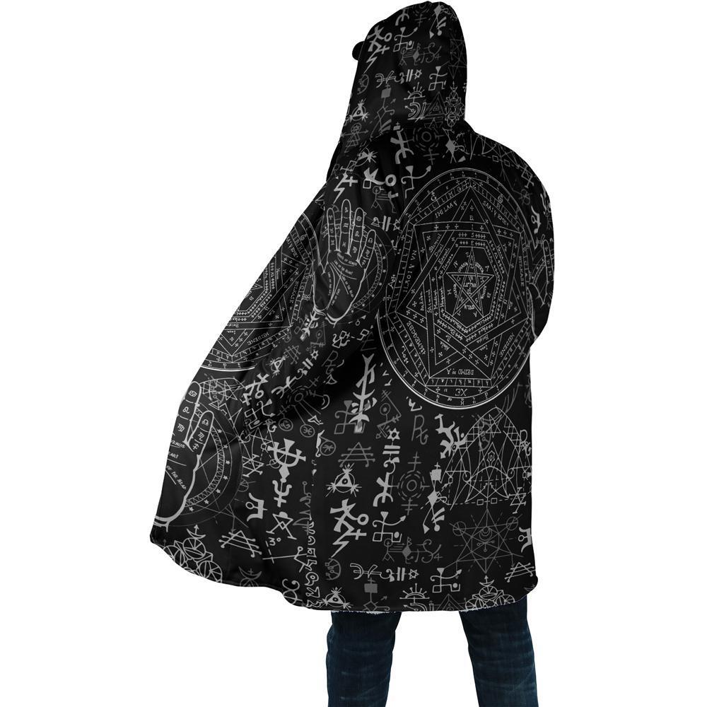 Occult Satan Hooded Coat MP852 - Amaze Style™-Apparel