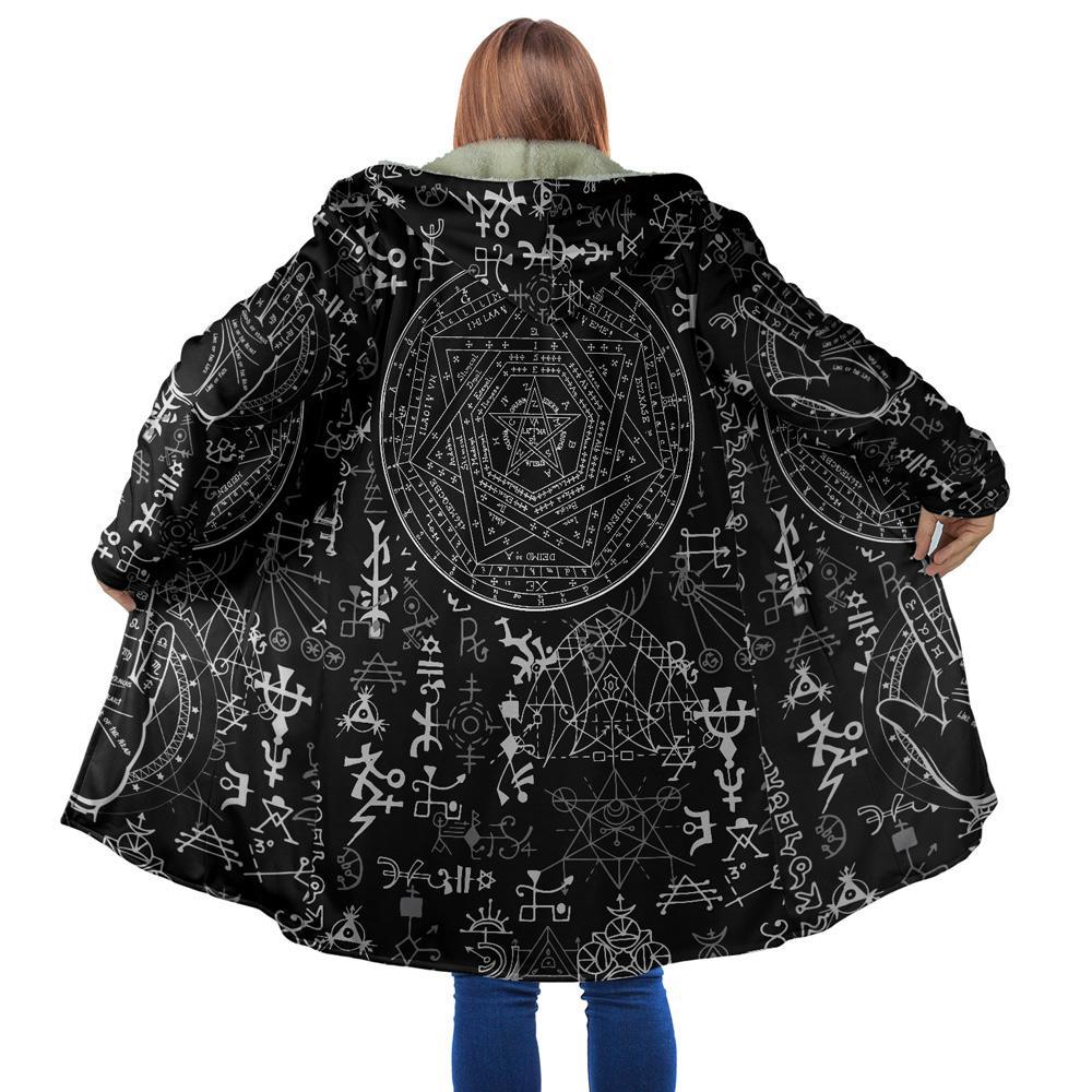 Occult Satan Hooded Coat MP852 - Amaze Style™-Apparel
