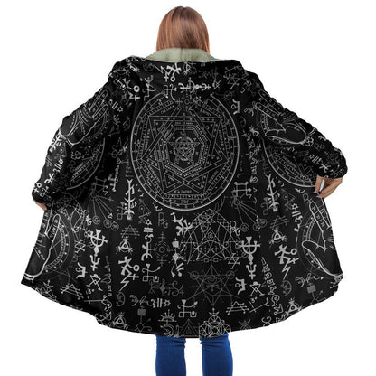 Occult Satan Hooded Coat MP852 - Amaze Style™-Apparel