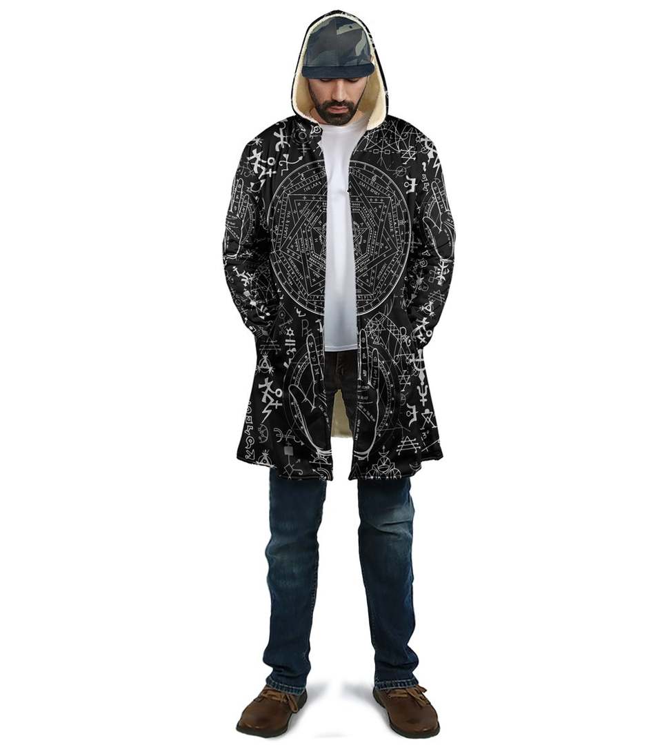 Occult Satan Hooded Coat MP852 - Amaze Style™-Apparel