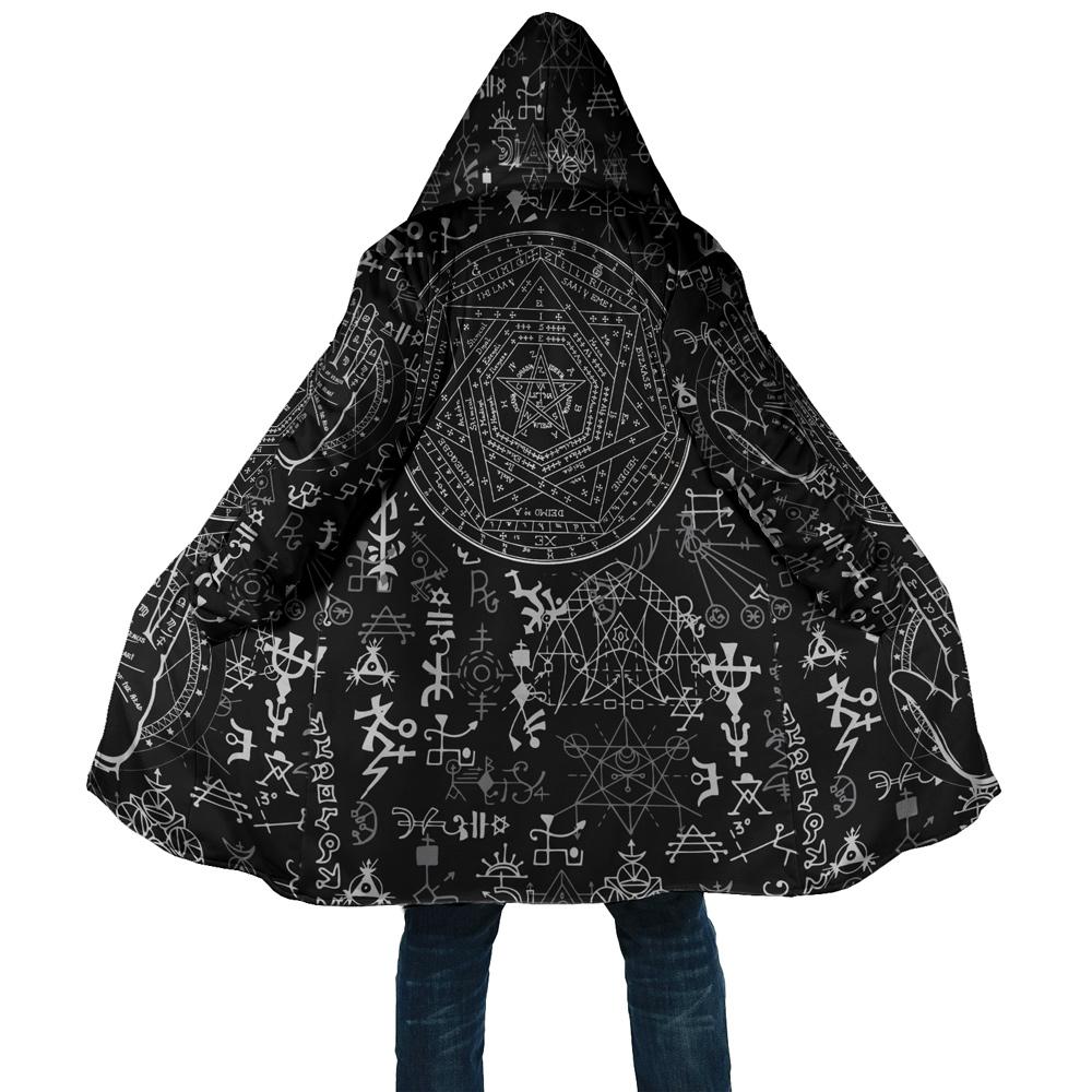Occult Satan Hooded Coat MP852 - Amaze Style™-Apparel