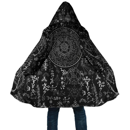 Occult Satan Hooded Coat MP852 - Amaze Style™-Apparel