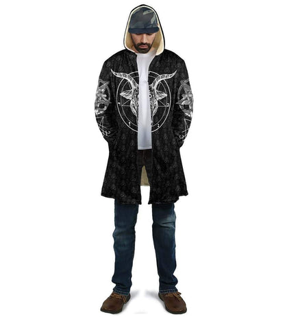 Satanic 5 Letters Hooded Coat MP855 - Amaze Style™-Apparel