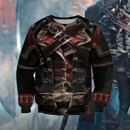 3D All Over Printed Assassin Knights Templar Tops - Amaze Style™-Apparel