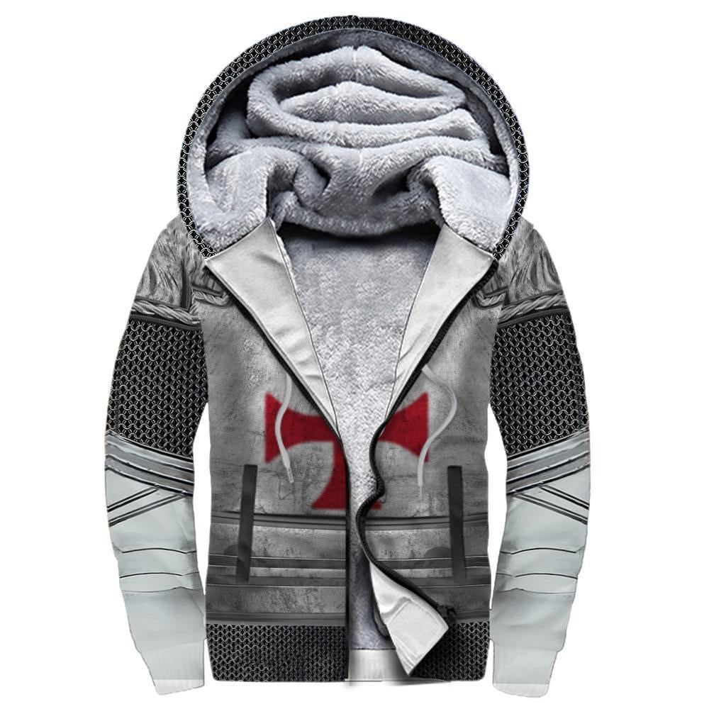 KNIGHTS TEMPLAR 3D ALL OVER PRINTED FLEECE HOODIE FOR MEN AND WOMEN MP825 - Amaze Style™-Apparel