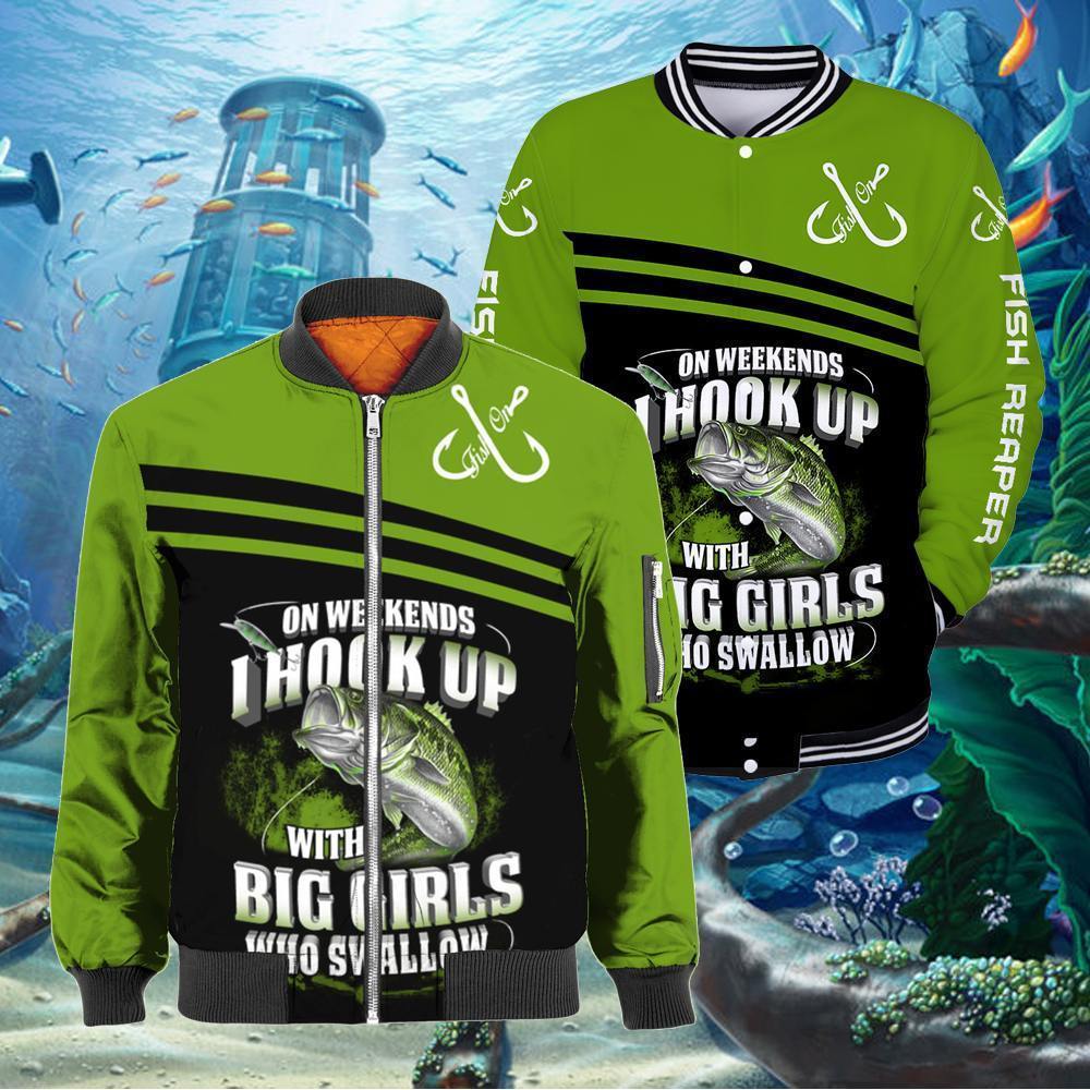 Fishing Green Bass Coat HC3305 - Amaze Style™-Apparel