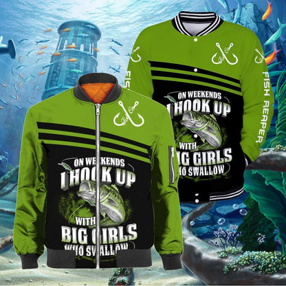 Fishing Green Bass Coat HC3305 - Amaze Style™-Apparel