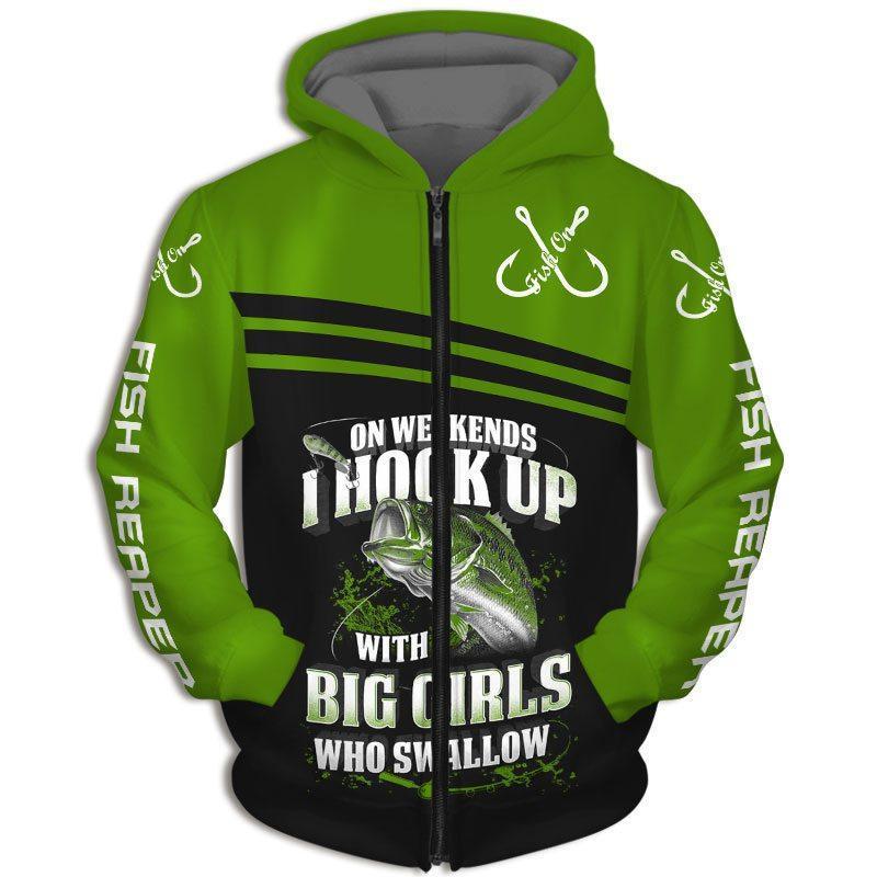 Fishing Green Bass Coat HC3305 - Amaze Style™-Apparel
