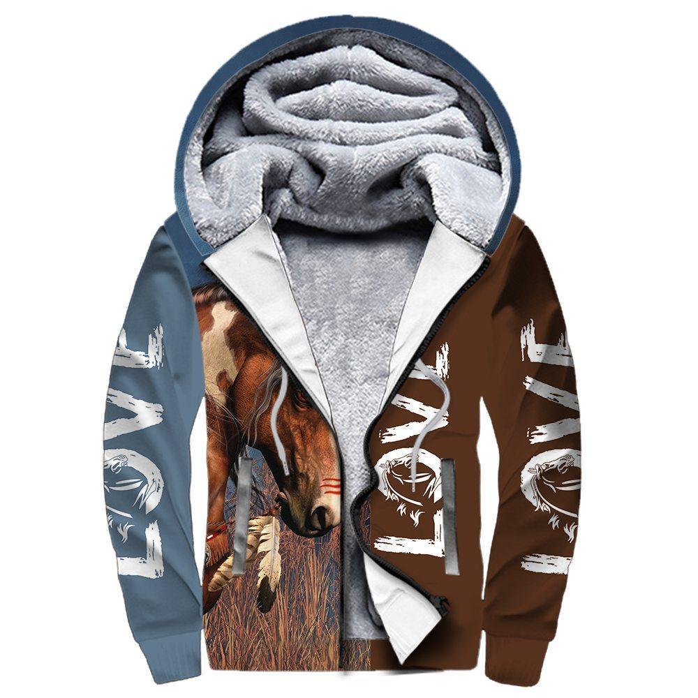 Love Horse 3D All Over Printed Shirt Hoodie For Men And Women TR2204201 - Amaze Style™-Apparel