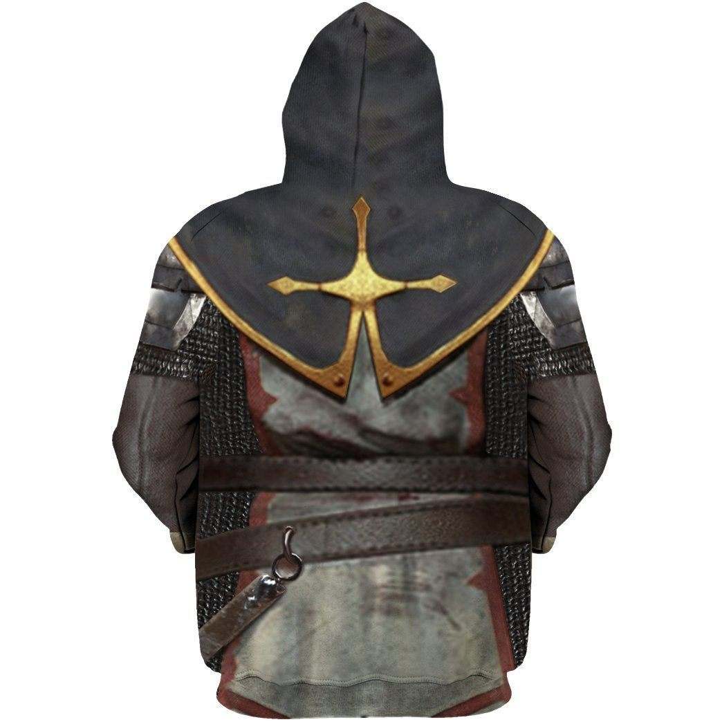 KNIGHT TEMPLAR CHAINMAIL 3D OVER PRINTED HOODIE SWEATER MP886 - Amaze Style™-Apparel