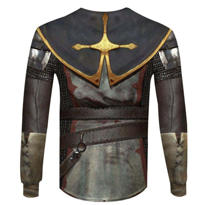 KNIGHT TEMPLAR CHAINMAIL 3D OVER PRINTED HOODIE SWEATER MP886 - Amaze Style™-Apparel