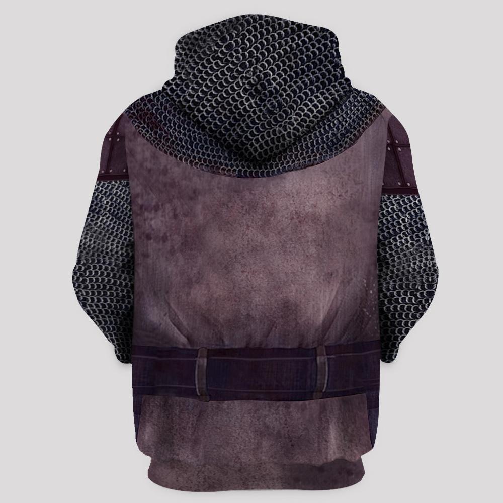 KNIGHT TEMPLAR CHAINMAIL 3D OVER PRINTED HOODIE SWEATER MP884 - Amaze Style™-Apparel