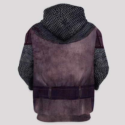 KNIGHT TEMPLAR CHAINMAIL 3D OVER PRINTED HOODIE SWEATER MP884 - Amaze Style™-Apparel