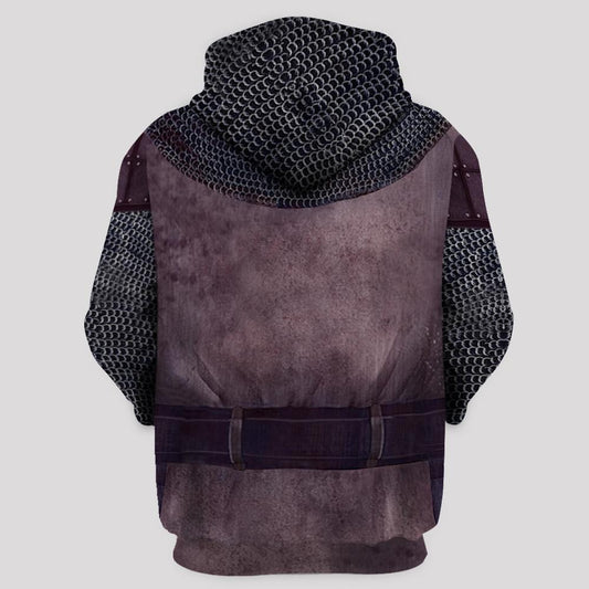 KNIGHT TEMPLAR CHAINMAIL 3D OVER PRINTED HOODIE SWEATER MP884 - Amaze Style™-Apparel
