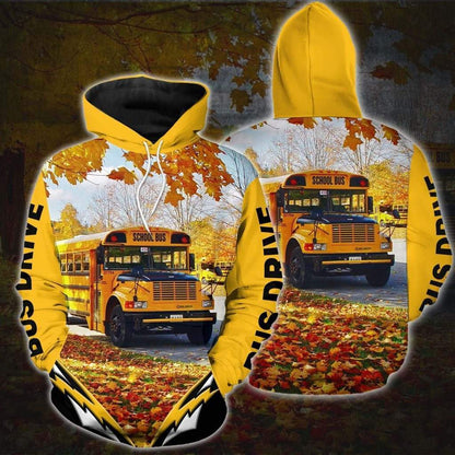 School Bus Driver Hoodie 3D MP893 - Amaze Style™-Apparel