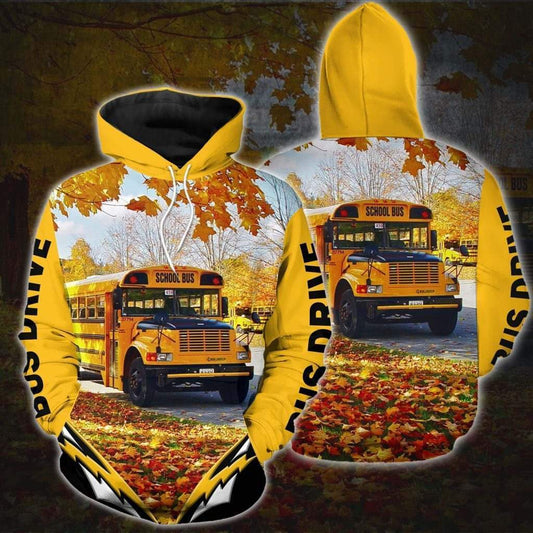 School Bus Driver Hoodie 3D MP893 - Amaze Style™-Apparel
