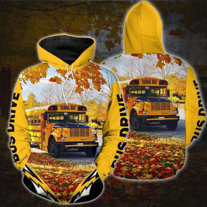 School Bus Driver Hoodie 3D MP893 - Amaze Style™-Apparel
