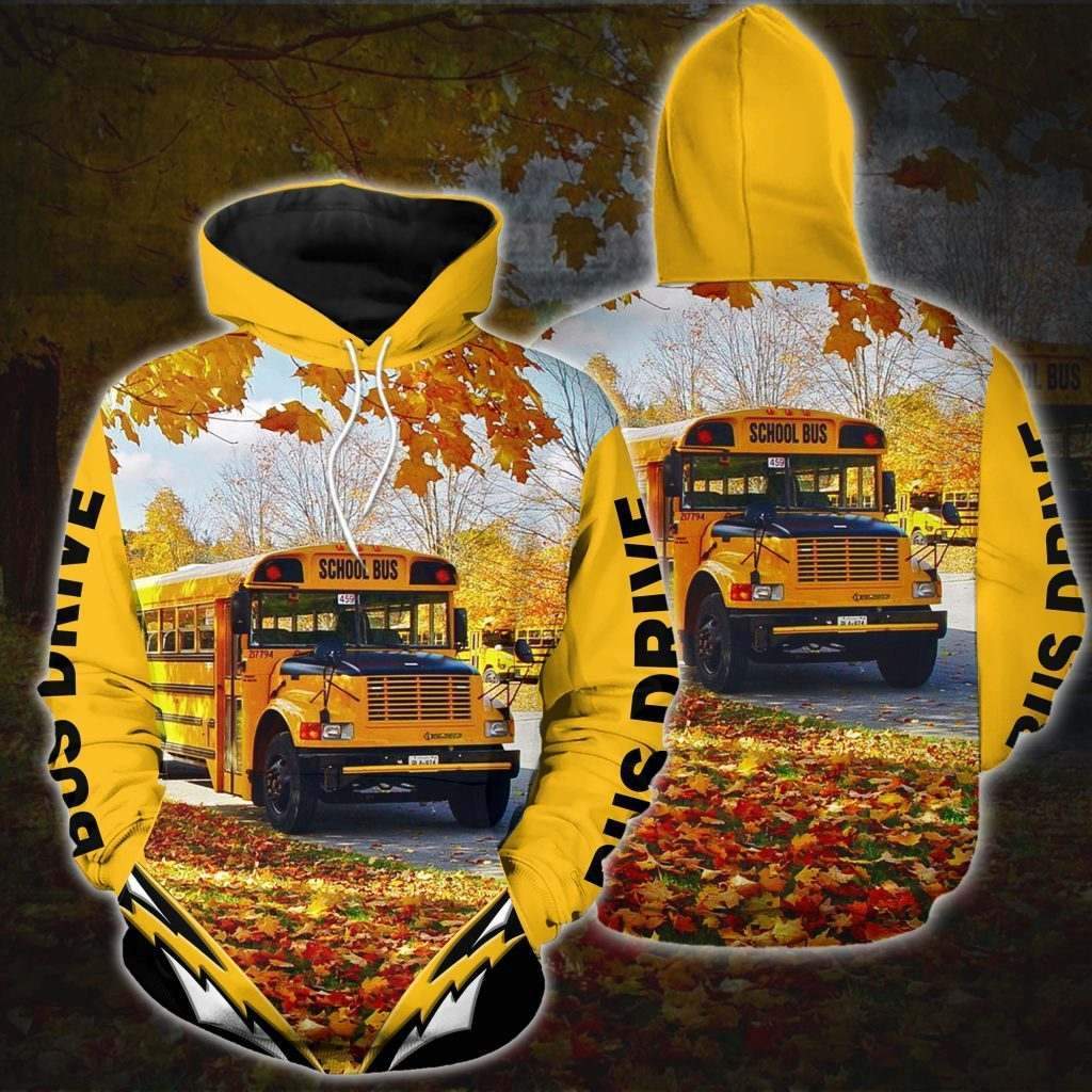 School Bus Driver Hoodie 3D MP893 - Amaze Style™-Apparel
