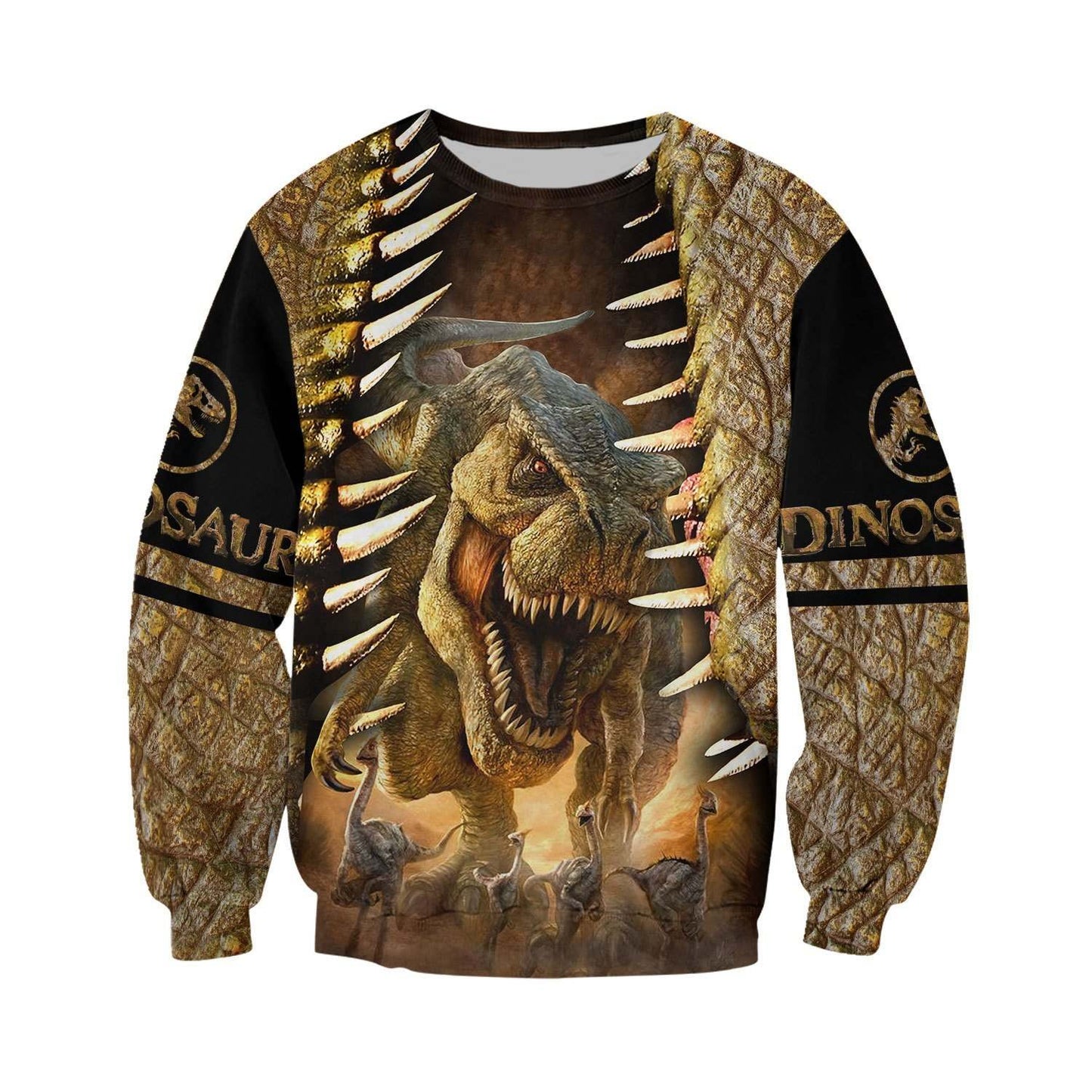 DINOSAUR ART 3D ALL OVER PRINTED SHIRTS MP896 - Amaze Style™-Apparel
