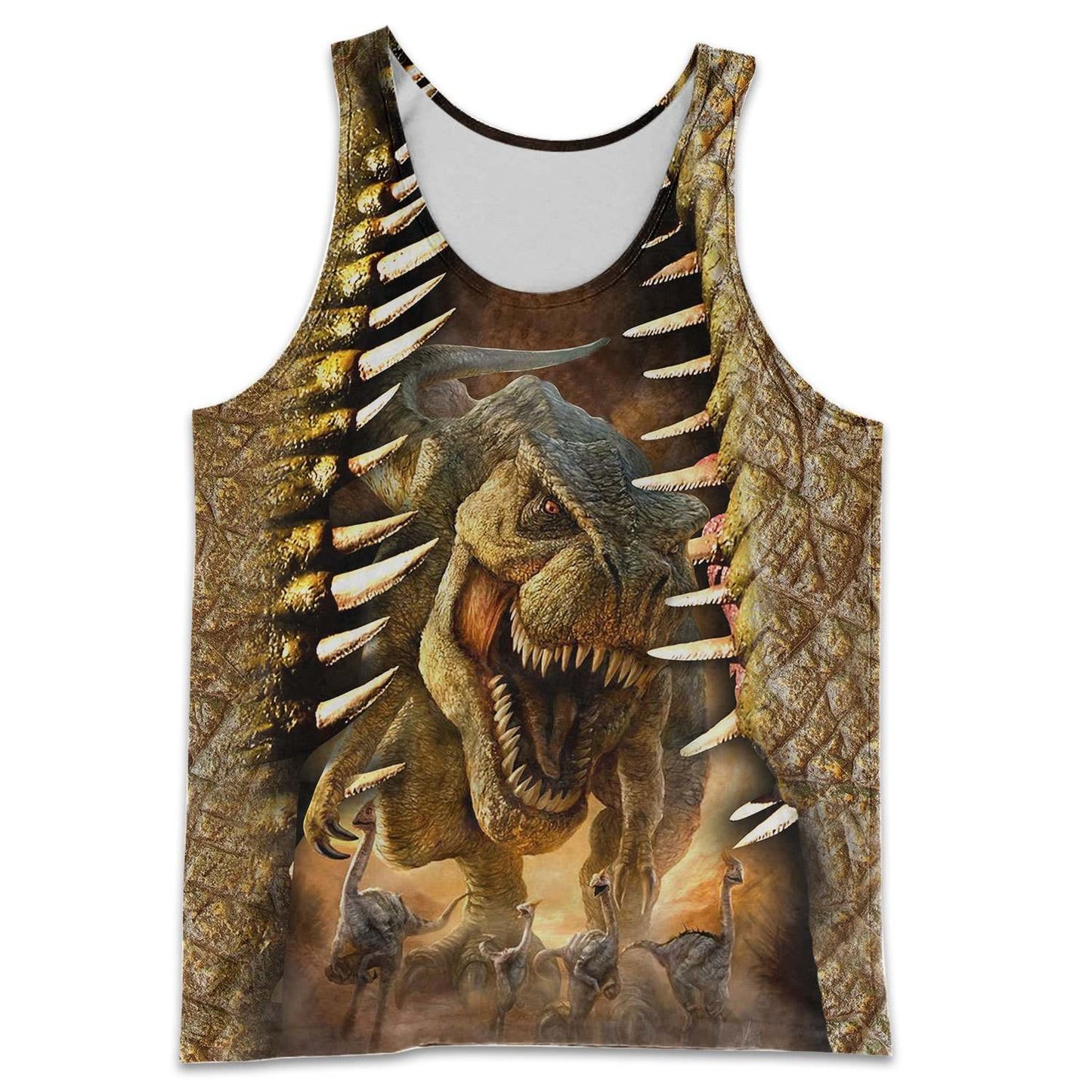 DINOSAUR ART 3D ALL OVER PRINTED SHIRTS MP896 - Amaze Style™-Apparel