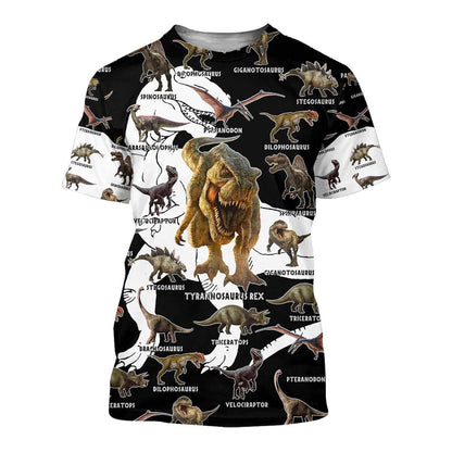 DINOSAUR 3D ALL OVER PRINTED SHIRTS MP894 - Amaze Style™-Apparel