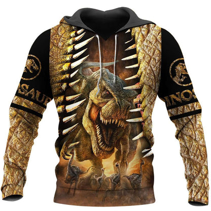 DINOSAUR ART 3D ALL OVER PRINTED SHIRTS MP896 - Amaze Style™-Apparel