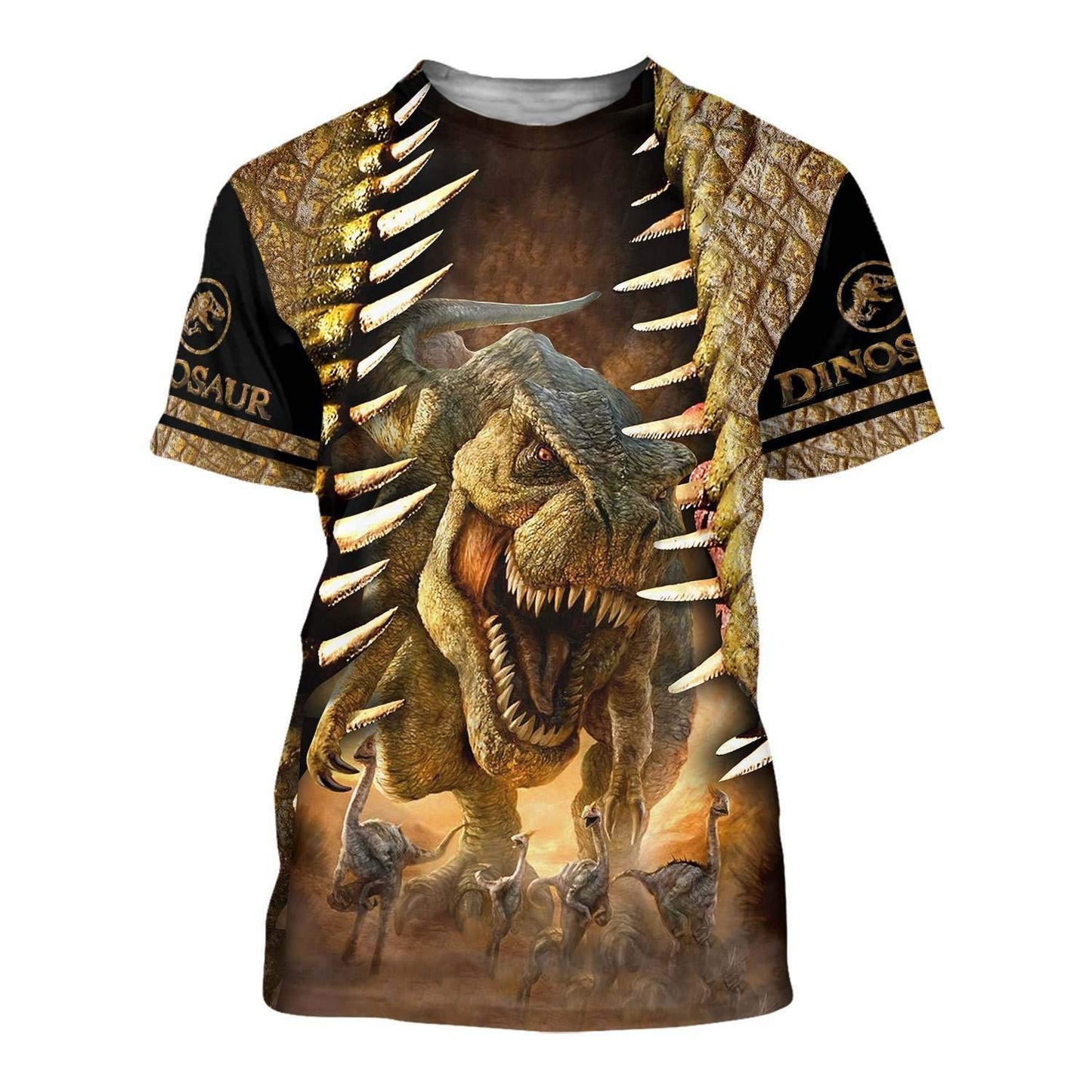 DINOSAUR ART 3D ALL OVER PRINTED SHIRTS MP896 - Amaze Style™-Apparel