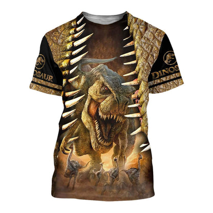 DINOSAUR ART 3D ALL OVER PRINTED SHIRTS MP896 - Amaze Style™-Apparel