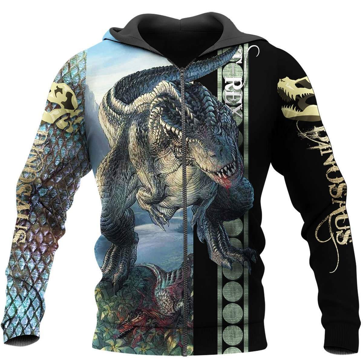 DINOSAUR ART 3D ALL OVER PRINTED SHIRTS MP899 - Amaze Style™-Apparel