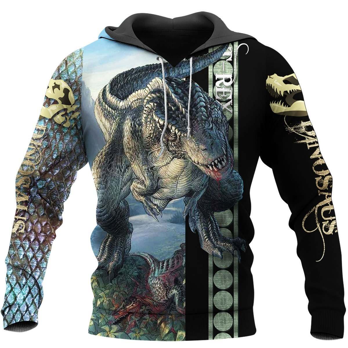 DINOSAUR ART 3D ALL OVER PRINTED SHIRTS MP899 - Amaze Style™-Apparel