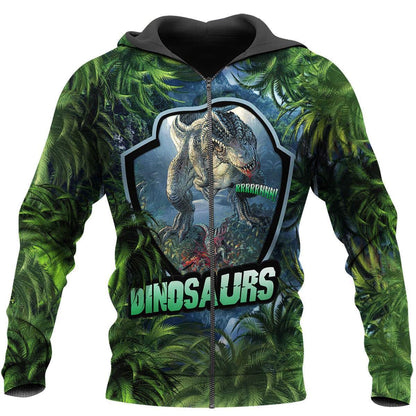 DINOSAURS 3D ALL OVER PRINTED SHIRTS MP903-Apparel-MP-Hoodie-S-Vibe Cosy™