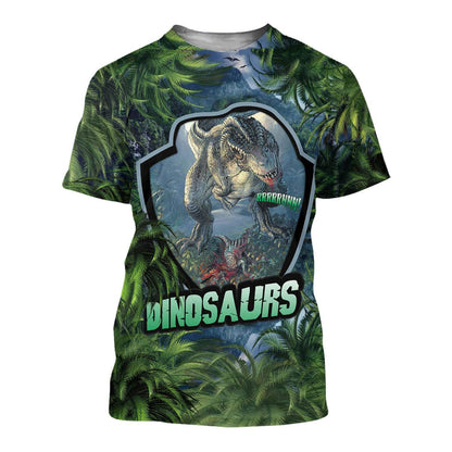 DINOSAURS 3D ALL OVER PRINTED SHIRTS MP903-Apparel-MP-Hoodie-S-Vibe Cosy™