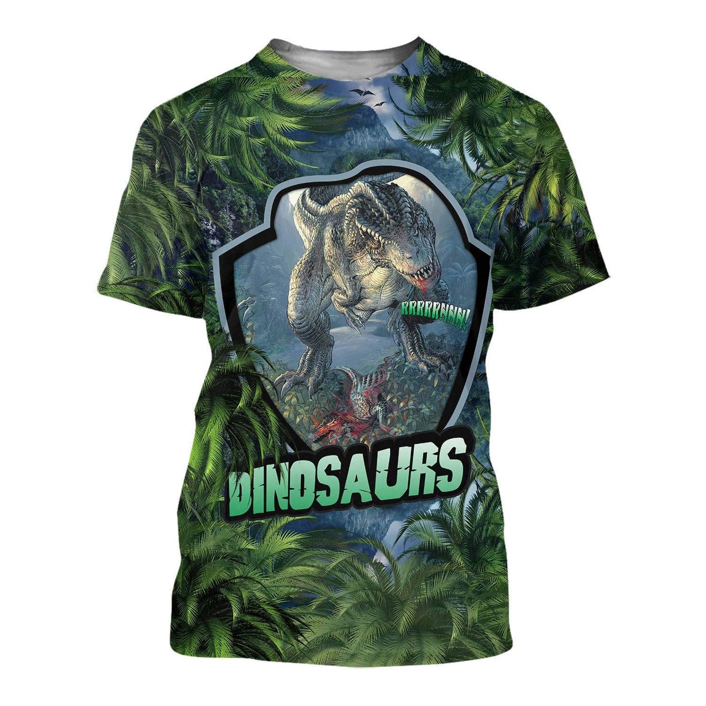 DINOSAURS 3D ALL OVER PRINTED SHIRTS MP903-Apparel-MP-Hoodie-S-Vibe Cosy™