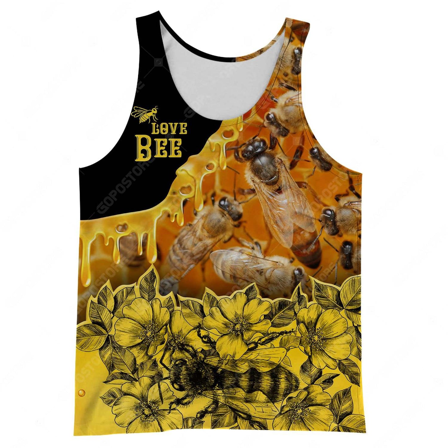 Beautiful Bee Art 3D All Over Printed Shirts For Men And Women MP942 - Amaze Style™-Apparel