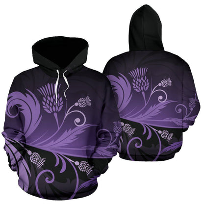 Scotland All over Hoodie - Purple Thistle Light NNK022918 - Amaze Style™-ALL OVER PRINT HOODIES (P)