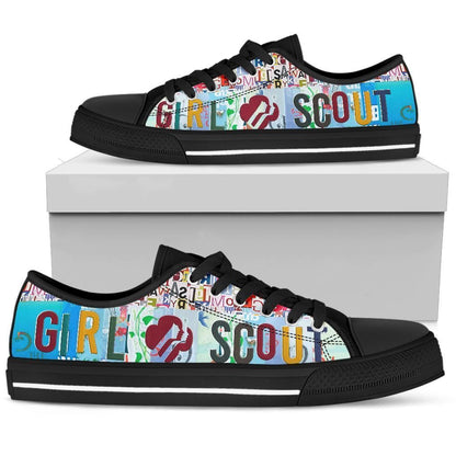 SCOUT - GIRL - LOW TOP SHOES - HN8220N-SPORTY PRINTS-Womens Low Top - Black - 2-US5.5 (EU36)-Vibe Cosy™