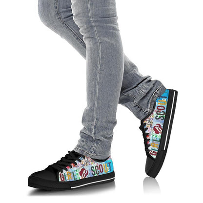 SCOUT - GIRL - LOW TOP SHOES - HN8220N-SPORTY PRINTS-Womens Low Top - White - 1-US5.5 (EU36)-Vibe Cosy™