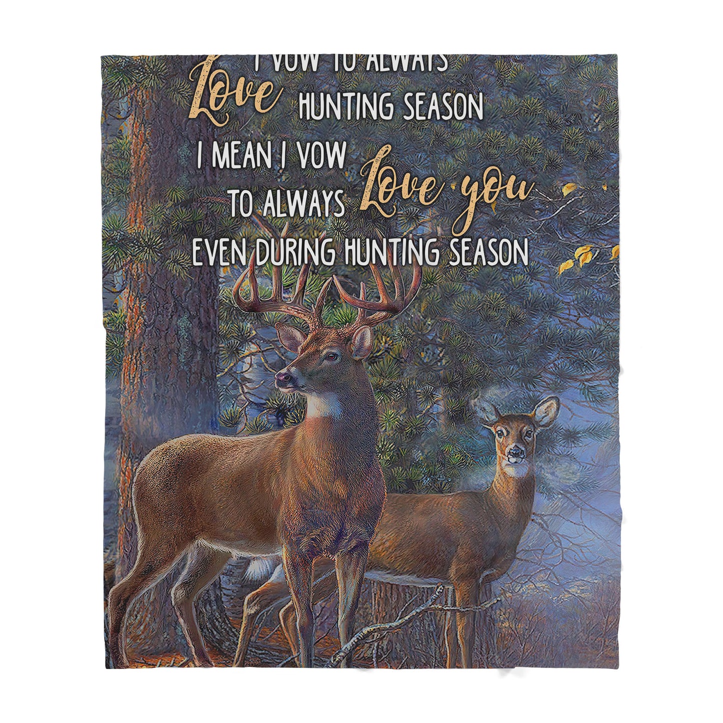 Deer Hunting Sherpa Blanket TT